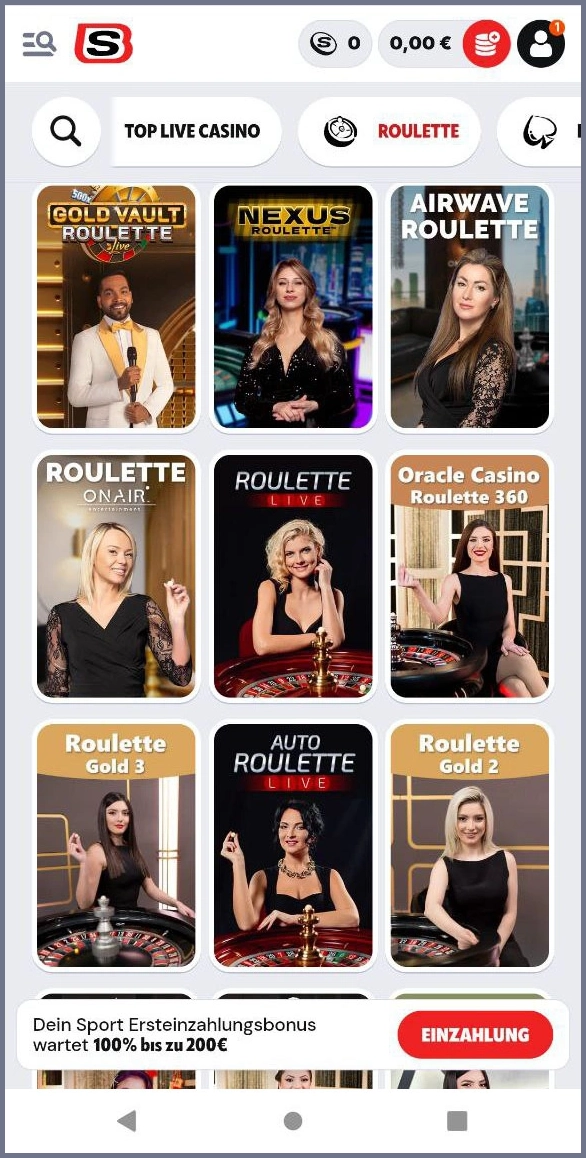 Online-Roulette bei Supabet Casino